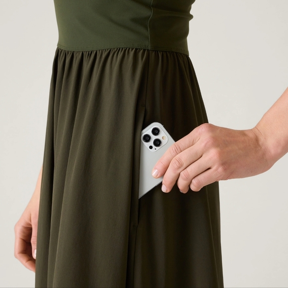 ATHLETA ELATION V-NECK HYBRID DRESS, SIZE XL - Picture 2 of 9